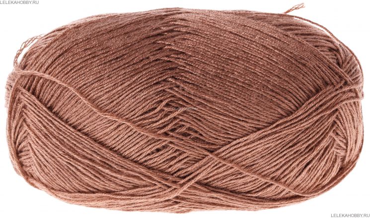 Пряжа ПЕХОРКА Кружевная // 067 // 165 // Темно-бежевый