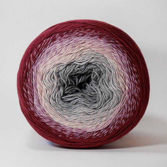 Пряжа YarnArt Flowers 286 Бордо/Серый