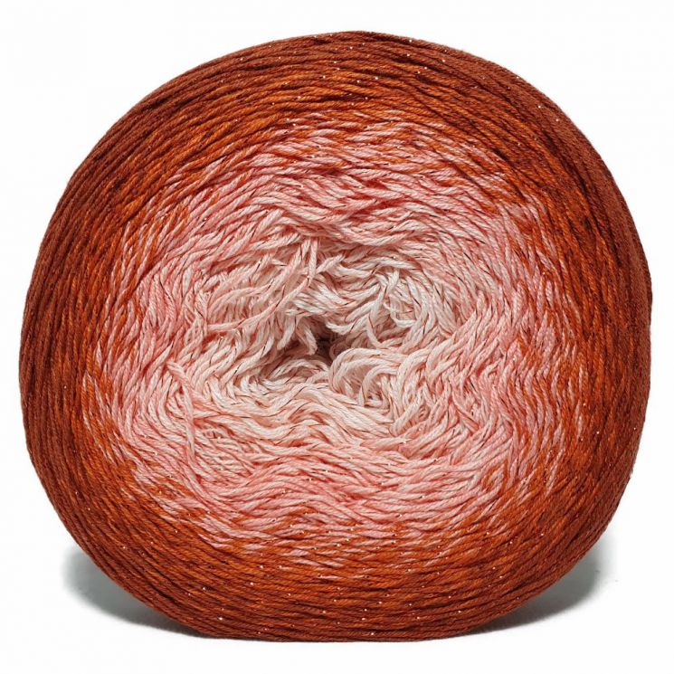 Пряжа Flowers Moonlight 3288 Терракотовый/розовый/бледно-розовый