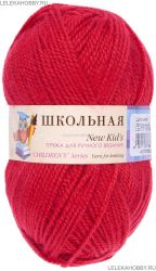 Пряжа ПЕХОРКА Школьная // 107 // 06 // Красный