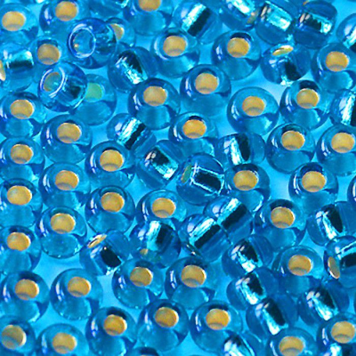 Бисер Preciosa 67150 небесное сияние с серебряным центром
