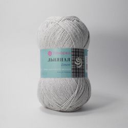 Пряжа ПЕХОРКА Льняная // 022 // 08 // Серый