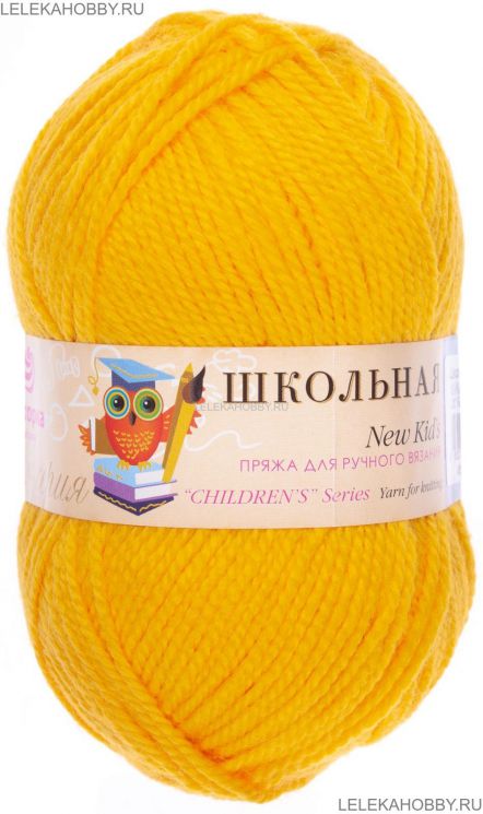 Пряжа ПЕХОРКА Школьная // 107 // 12 // Желток