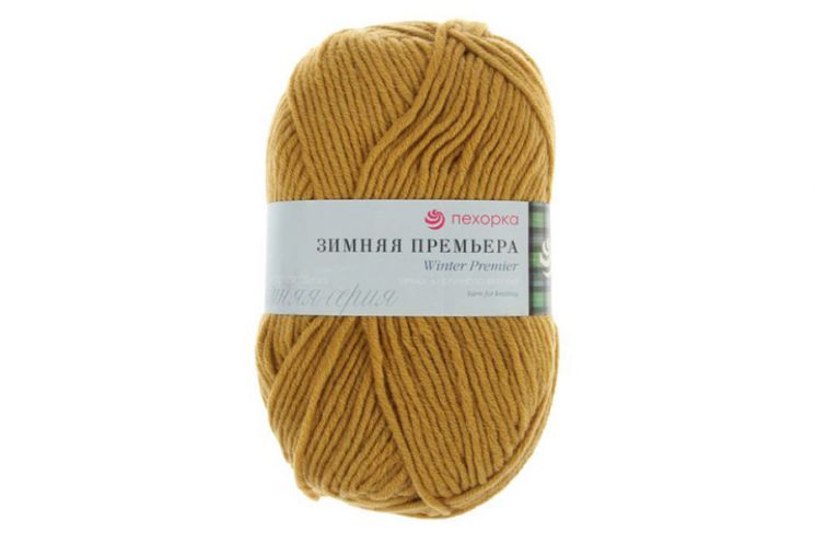 Пряжа ПЕХОРКА Зимняя премьера // 060 // 447 // Горчица