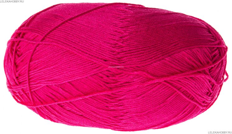 Пряжа ПЕХОРКА Детский хлопок // 014 // 84 // Малиновый мусс
