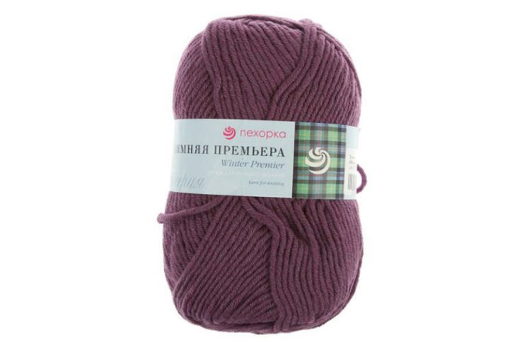 Пряжа ПЕХОРКА Зимняя премьера // 060 // 484 // Баклажан