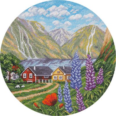  Набор для вышивания крестом PANNA "Ласковое лето" ПС-1970