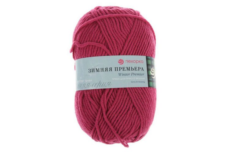 Пряжа ПЕХОРКА Зимняя премьера // 060 // 49 // Фуксия
