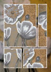 КБ-339 Схема для вышивания бисером ТМ Наследие "Цветочная композиция"