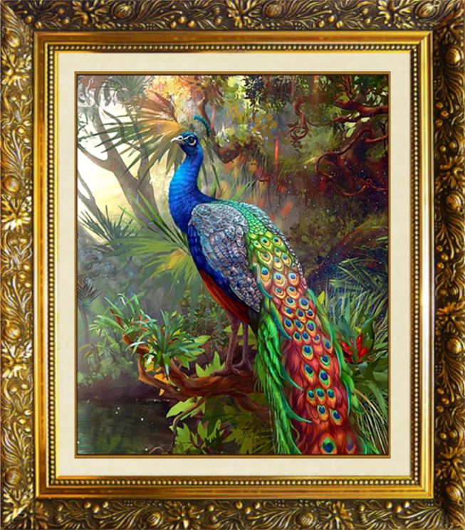 ML- 7 Алмазная мозаика МИЛАТО "Царственная птица"