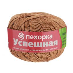 Пряжа ПЕХОРКА Успешная 220м // 035 // 165 // Темно-бежевый