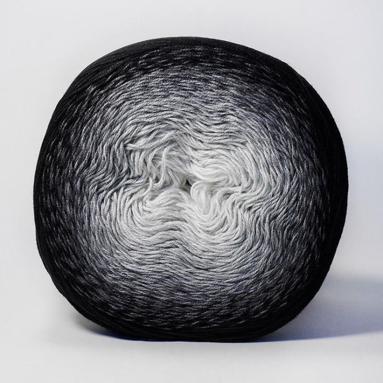 Пряжа Flowers 253 Черный/серый