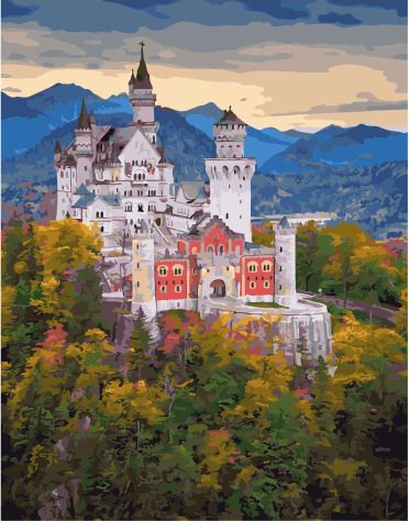 PK 49026 Картина по номерам Paintboy "Баварский замок"