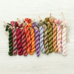 НМул-ОЦ-2401 Набор ниток OwlForest для схемы «Осенние цветы» (ПНК) 40 каунт в 1 нить