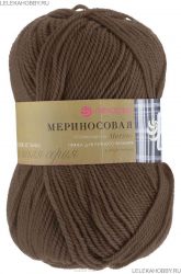 Пряжа ПЕХОРКА Мериносовая // 023 // 251 // Коричневый