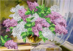 КБ-086 Схема для вышивания бисером ТМ Наследие "Сирень"