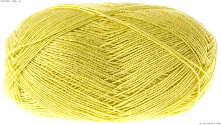 Пряжа ПЕХОРКА Кружевная // 067 // 483 // Незрелый лимон