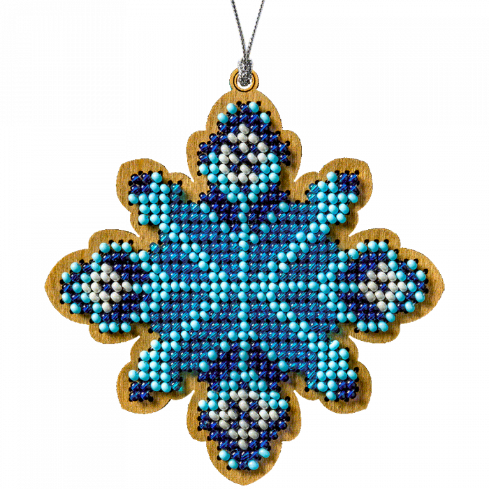 Набор для вышивания бисером по дереву ВОЛШЕБНАЯ  СТРАНА FLK-243, 8*8.5см