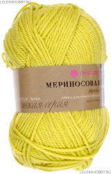 Пряжа ПЕХОРКА Мериносовая // 023 // 342 // Светлый горох