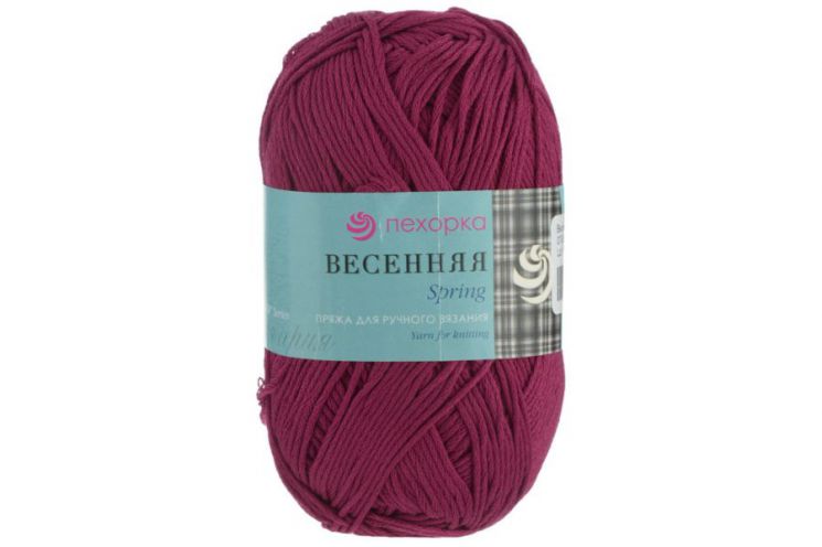 Пряжа ПЕХОРКА Весенняя // 009 // 07 // Бордо