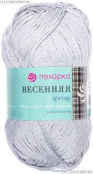 Пряжа ПЕХОРКА Весенняя // 009 // 08 // Светло-серый