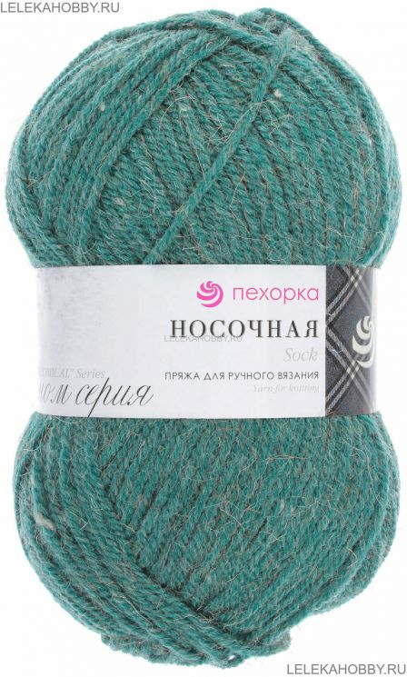 Пряжа ПЕХОРКА Носочная // 044 // 335 // Изумруд