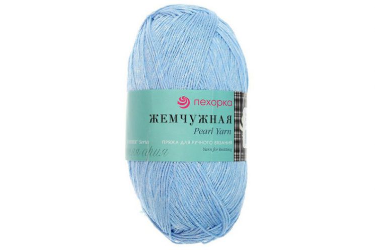 Пряжа ПЕХОРКА Жемчужная // 015 // 60 // Светло-голубой