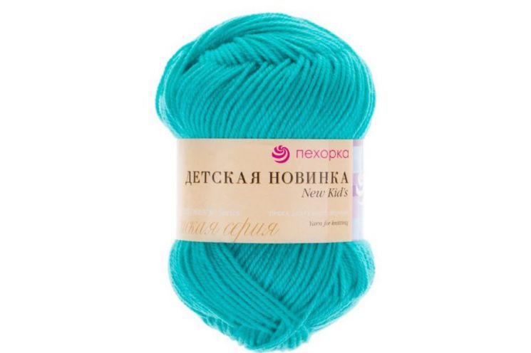 Пряжа ПЕХОРКА Детская новинка // 012 // 581 // Светлый изумруд