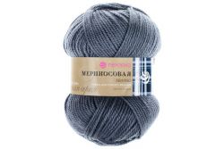 Пряжа ПЕХОРКА Мериносовая // 023 // 393 // Светлый маренго