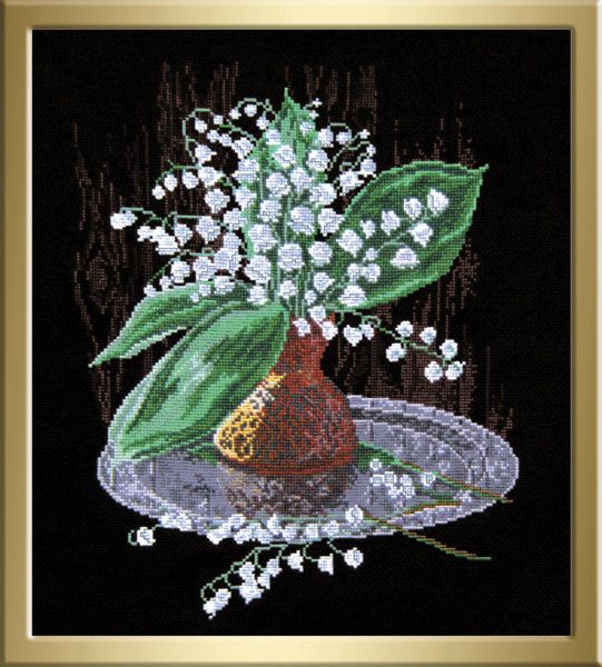 Набор для вышивания крестом ОВЕН "Ландыши" 462