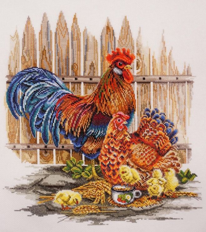 03.010.16 Набор для вышивания Марья Искусница "Семья Ко-ко"