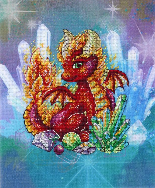 Набор для вышивания М.П.Студия "Огненный страж" РК-709