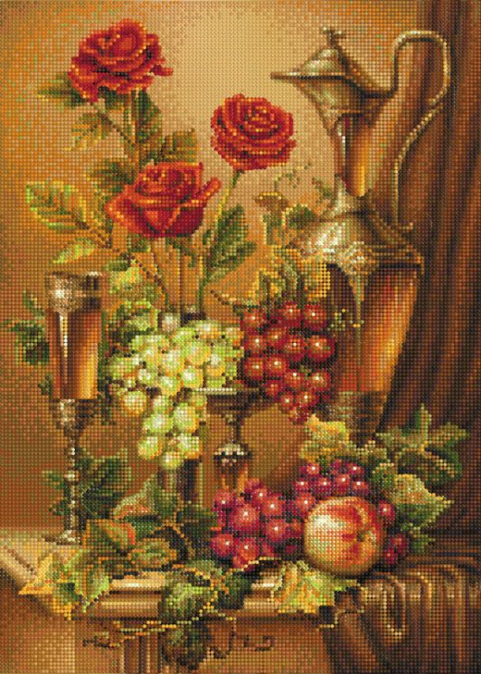 БСА2-071 Алмазная мозаика Наследие "Виноград и розы"
