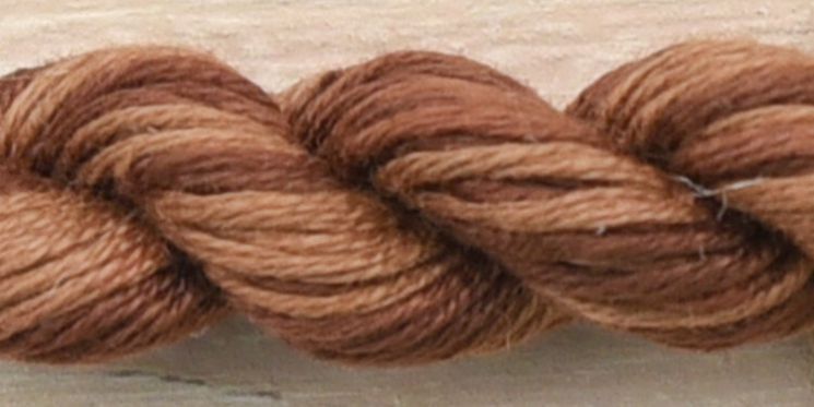 2207 Нитки ручного окрашивания OwlForest на основе ПНК, пасма 8 метров, Шоколадный