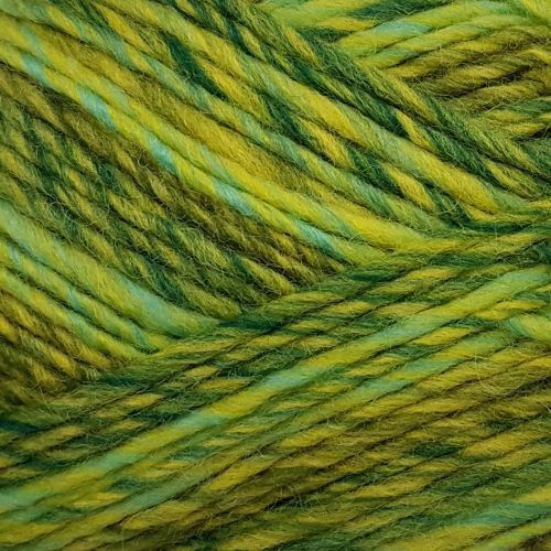 Пряжа ПЕХОРКА Ровница Мультиколоровая // 094 // 1090 М // Желтый/зеленый меланж