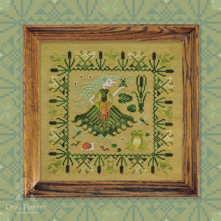 0069-КБ-Н-3Bf Набор для вышивания СОВИНЫЙ ЛЕС  "Кикимора болотная"