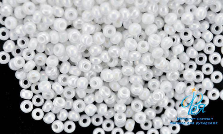 Бисер Preciosa 46205 белоснежный глянцевый 