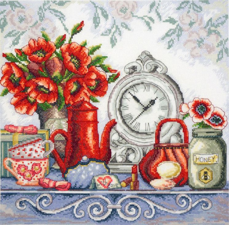 11.004.14 Набор для вышивания Марья Искусница "Маковый шик"