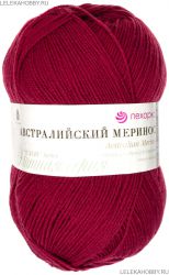 Пряжа ПЕХОРКА Австралийский меринос // 001 // 272 // Вишня