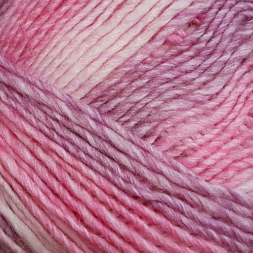 Пряжа ПЕХОРКА Ровница Мультиколоровая // 094 // 1143 М // Розовый меланж