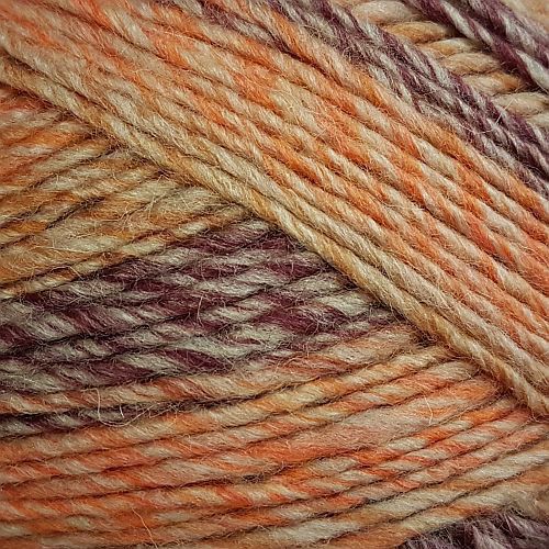 Пряжа ПЕХОРКА Ровница Мультиколоровая // 094 // 1147 М // Оранж/бордо меланж