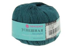 Пряжа ПЕХОРКА Успешная 220м // 035 // 918 // Хвоя