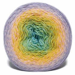 Пряжа Flowers Moonlight 3285 Сиреневый/розовый/желтый/зеленый