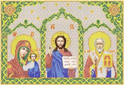 КБ-120 Схема для вышивания бисером ТМ Наследие "Иконостас"