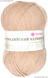 Пряжа ПЕХОРКА Австралийский меринос // 001 // 337 // Лама
