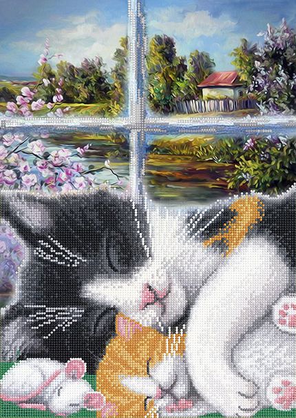 КБ-476 Схема для вышивания бисером ТМ Наследие "Утренний сон"