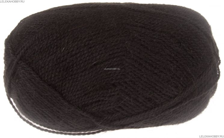Пряжа ПЕХОРКА Великолепная // 007 // 02 // Черный