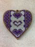 С002-01 Набор для вышивания бисером по дереву "Сердце-1", 8х8см