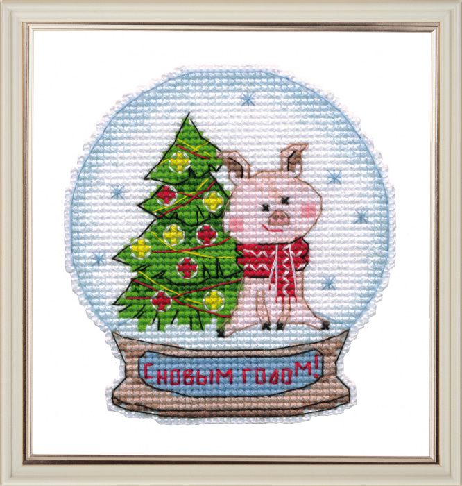 1112 Набор для вышивания ОВЕН "Снежный шар"