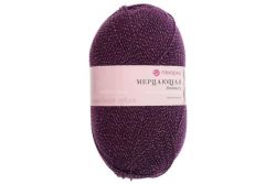 Пряжа ПЕХОРКА Мерцающая // 024 // 698 // Темно-фиолетовый